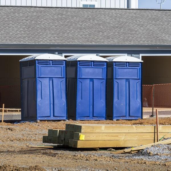 Heavy-duty construction site porta potty in Dayton, Ohio